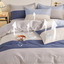 DecorBites™ Cotton Single Duvet Cover - Skin Friendly Quilt Cover for Single King Bed