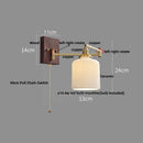 DecorBites™ Copper LED Wall Lights Ceramic Pull Chain Switch Modern Stair Light Fixtures