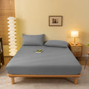 DecorBites™ Cozy Solid Color Fitted Sheet - All Seasons Mattress Cover