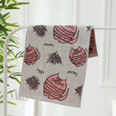 DecorBites™ Kids Cartoon Face Towels - Set of 3 | Cats Print | 100% Cotton | 25*50cm