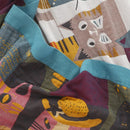 DecorBites™ Kawaii Cat Cartoon Throw Blanket - Soft Double Cotton Quilt