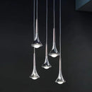 DecorBites™ LED Studio Rain Staircase Chandelier: Nordic Indoor Lighting, Creative Design for Bar Island