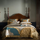 DecorBites™ 200S Egyptian Cotton Embroidery Bedding Set - Queen King Size Linens