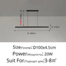 DecorBites™ LED Pendant Lights: Remote Controlled Modern Lighting for Home Décor