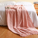 DecorBites™ Knitted Wool Blanket - Soft Nordic Throw for Sofa, Bed, or Office