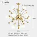 DecorBites™ Gold LED Glass Pendant Light for Modern Indoor Lighting