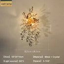 DecorBites™ Crystal Branch LED Pendant Chandelier - Gold Suspend Lamp for Luxury Dining Room