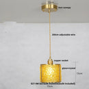 Purple mosaic crystal glass led pendant light living room