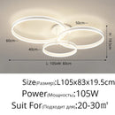 DecorBites™ LED Acrylic Chandeliers Up/Down Lights Lusters for Living Room Bedroom Home Decor