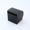DecorBites™ Black Carved Aluminum Bathroom Tissue Holder Toilet Paper Roll Rack