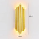 DecorBites™ Gold Crystal Glass Wall Sconce Light Fixture for Luxury Bedroom Decor