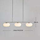 DecorBites™ Glass Persimmon Chandelier: Bauhaus Medieval Inspired Milk White Lamp