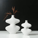 DecorBites™ Geometric Ceramic Vase Set Black White Crafts Home Decor Flower Arrangement