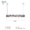 DecorBites™ Gold LED Chandelier: Nordic Minimalist Dimming Pendant Lights for Home Decor