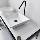 DecorBites™ Brushed Black Basin Faucet with Rotating Two-Hole Sink Tap - Widespread Bathroom Tap