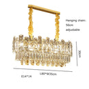 DecorBites™ Gold Lustre Chandelier LED Crystal Light Fixture - Postmodern Luxury Hanging Lamp
