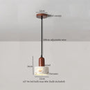 DecorBites™ Cream Marble LED Pendant Light: Modern Nordic Hanging Lamp for Living, Bedroom, Kitchen