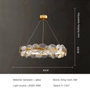 DecorBites™ LED Flower Design Ceiling Chandelier for Modern Living Room Bedroom Dining Area