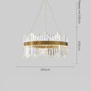 DecorBites™ Crystal LED Ring Chandelier for Luxury Decor & Lighting