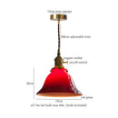 DecorBites™ Green Glass LED Pendant Lamp for Living & Dining Room Decor