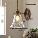DecorBites™ Copper Glass LED Pendant Light - Modern Adjustable Hanging Fixture for Home deco