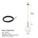 DecorBites™ Glass Ball LED Pendant Chandelier for Bedroom Dining Room Kitchen Island