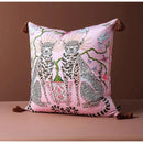 DecorBites™ Luxe Cheetah Halo Pillowcase: Decorative Tassel Cushion Cover GG Style