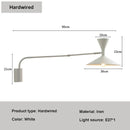 DecorBites™ Adjustable Long Arm Wall Lamp for Reading, Bedroom, LED Minimalist Swing Lighting