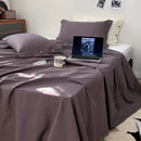 DecorBites™ Luxe Cotton Satin Stripe Bed Sheet Set with 2 Pillowcase