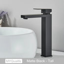 DecorBites™ Gold Stainless Steel Bathroom Basin Faucet Mixer Deck Mounted