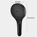 DecorBites™ Circular High Pressure Shower Head, Three Modes, Adjustable Water Outlet