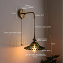DecorBites™ LED Wall Lamp Glass Copper Arandelas Para Parede Retro Style for Living Room