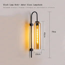 DecorBites™ E27 Glass Wall Light in Smoke Gray Amber Milky White Green for Bedroom Living Room