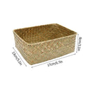 Breakfast Woven Storage Basket Picnic Basket Laundry Box Home Sundries Organizer Fruit Flower Storage Baskets Desktop Container