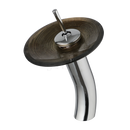 DecorBites™ Glass Rocker Handle Basin Faucet, Waterfall Mixer Taps, Chrome Finish