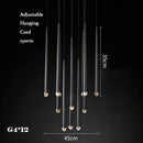 DecorBites™ Gold Copper Chandelier for Living Room, Staircase, Foyer, Dining Room, Cafe, Bar