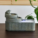 DecorBites™ Flowing Water Fish Pond Tank - Outdoor Garden Ornament Landscape Aquarium
