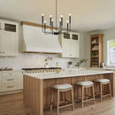 DecorBites™ Industrial Retro Chandelier Lighting for Kitchen Dining Room with 8 Heads
