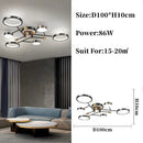 DecorBites™ Gold/Black Pendant Light Chandelier for Living Room Dining Bedroom - Modern Nordic Ceiling Lamps
