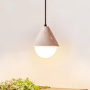 DecorBites™ Creative Stone LED Pendant Light Yellow Travertine Nordic Minimalism Hanging Lamp