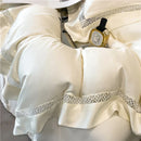 DecorBites™ Eucalyptus Fiber Lace Bedding Set for Soft, Silky & Cool Skin-friendly Comfort