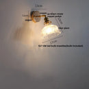 DecorBites™ Glass Rotate Copper Wall Sconce | Pull Chain Switch LED Light Fixture