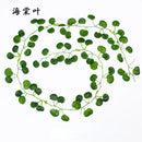 2M Leaf Vine Artificial Hanging Plants Liana Silk Fake Ivy Leaves for Wall Green Garland Decoration Home Decoration Party Vines