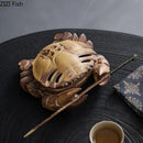 DecorBites™ Crab Ceramic Incense Burner Aromatherapy Diffuser Ash Plate Home Aroma Container