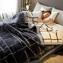 DecorBites™ Cozy Flocked Raschel Blanket | Soft & Warm Double-Sided Winter Bedding
