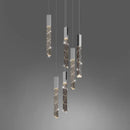 DecorBites™ Crystal Glass LED Pendant Light for Living Hallway Staircase & Restaurant