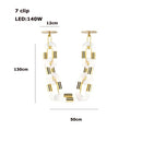 DecorBites™ Crystal Gold Chain Chandelier Ceiling Lamp for Home Décor