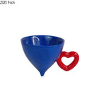 DecorBites™ Heart Ceramic Coffee Mug Tea Cup Set, Conical Dining Table Milk Juice Container
