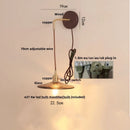DecorBites™ Copper Glass LED Wall Sconce Pull Chain Switch Stair Light
