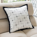 DecorBites™ Geometric Jacquard Cushion Cover 45*45 Modern Design Sense Pillowcase